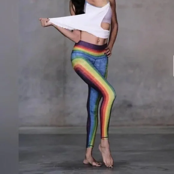 Niyama Sol Retro Rainbow Legging Size L - Picture 2 of 11